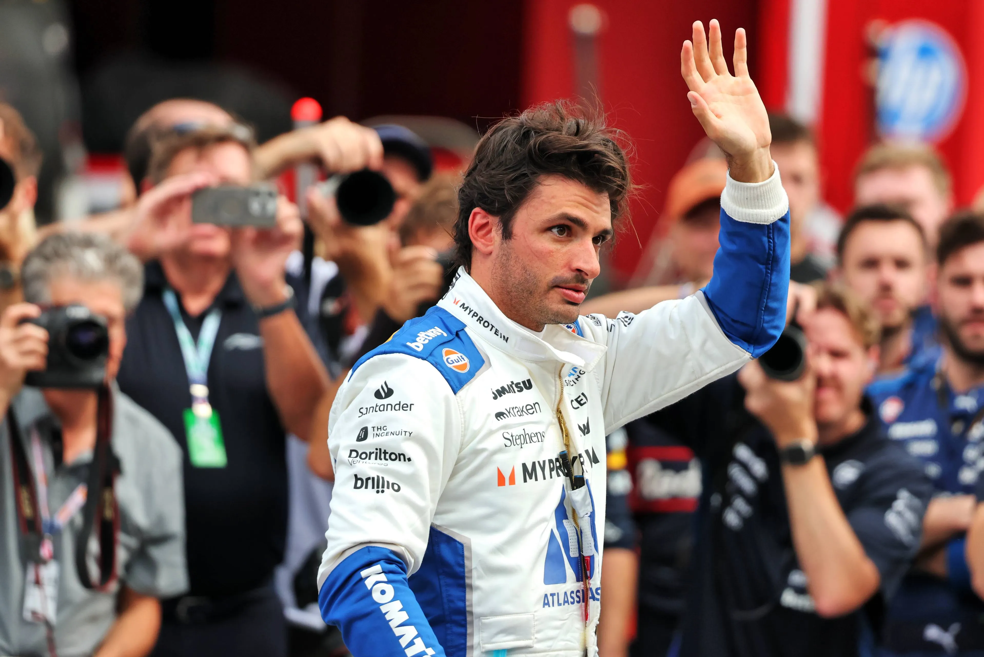 carlos sainz cota sprint race podium