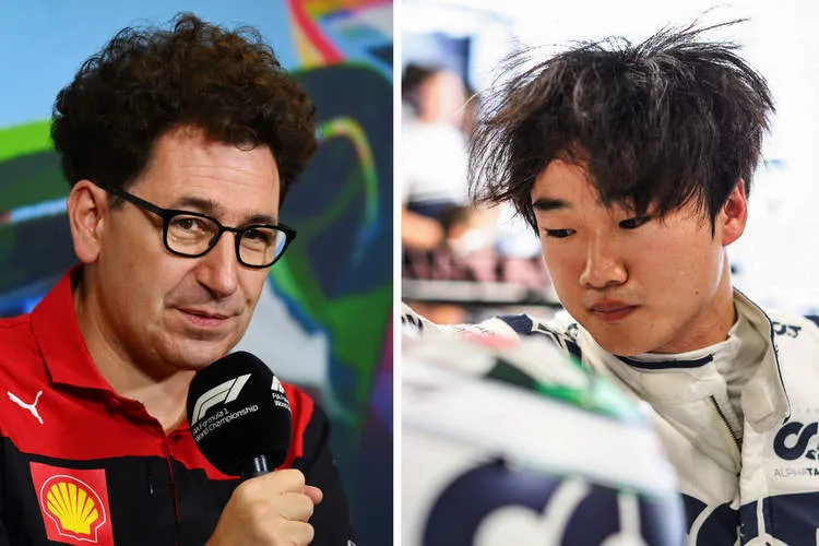 0 mattia binotto yuki tsunoda getty