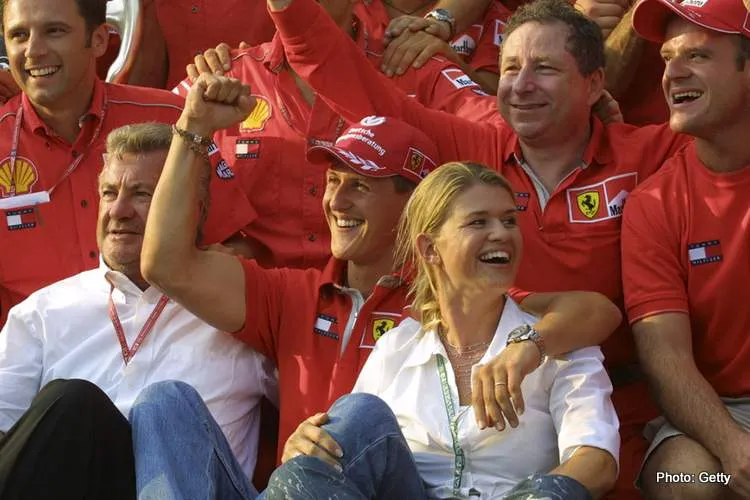 1 corinna michael schumacher ferrari