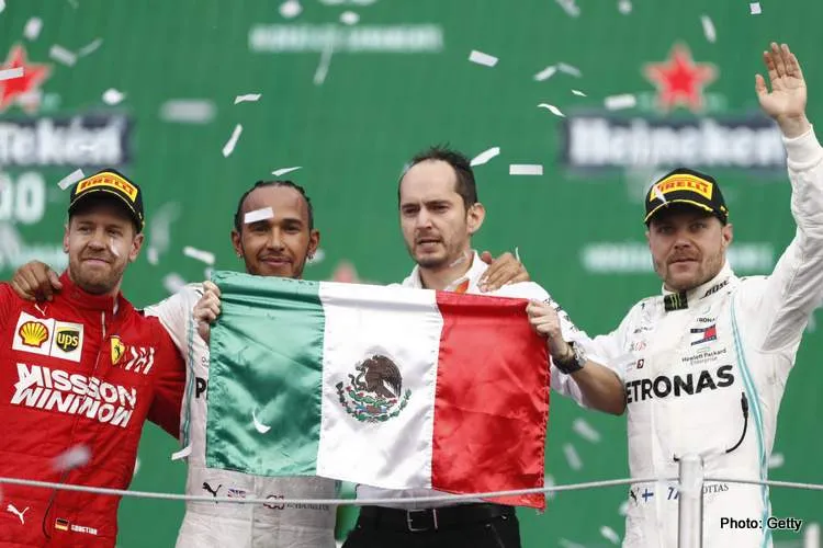 2019 mexican grand prix podium