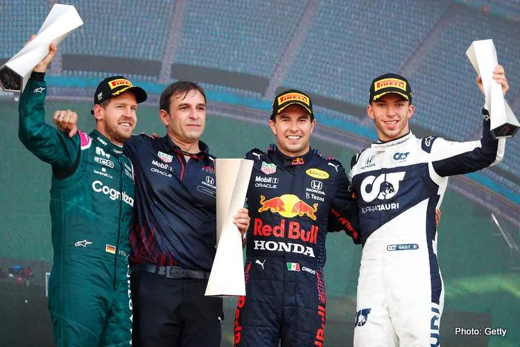 2021 azerbaiojan grand prix vettel perez gasly