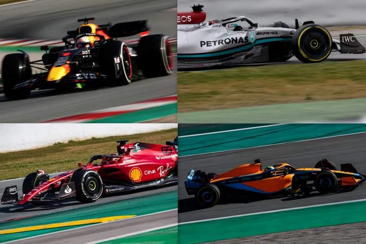 2022 f1 cars combined