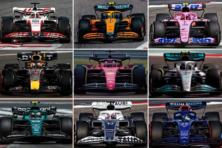2022 f1 seeason all cars f1 innovation