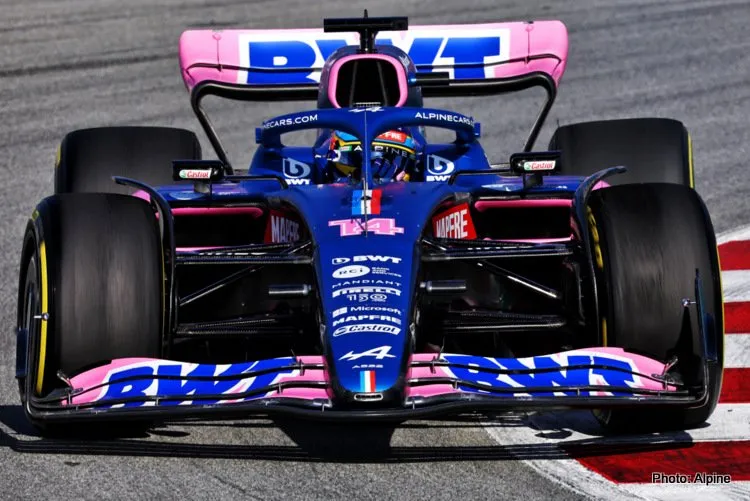 2022 formula 1 testing barcelonae day 1 f1 alpine alonso