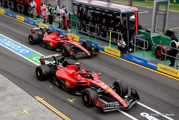2023 f1 australian grand prix melbourne ferrari sainz leclerc qualifying 001