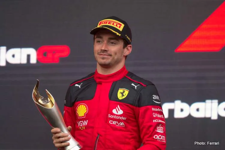 230052 ferrari scuderia azerbaijan 2023 leclerc race 1