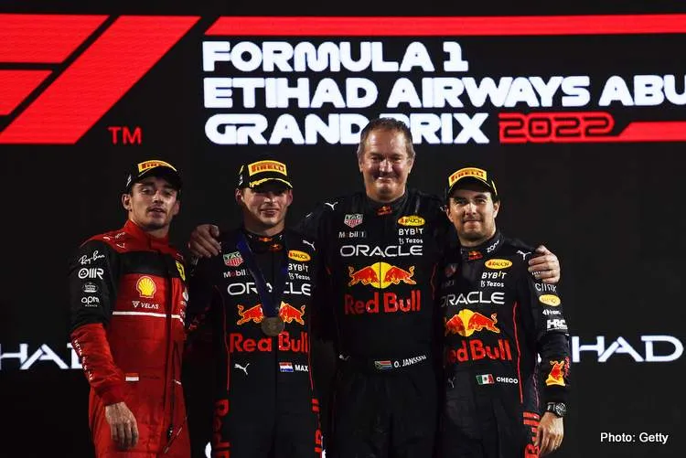 abu dhabi podium celebrations 2022