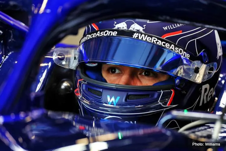 albon fw44 barcelona test 2022