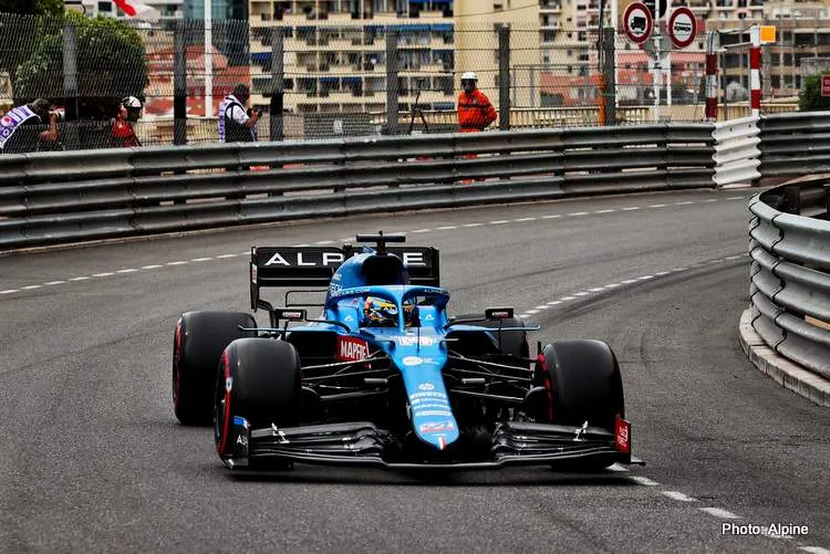 alonso alpine monaco qualifying