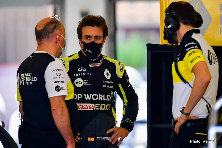 alonso testing renault