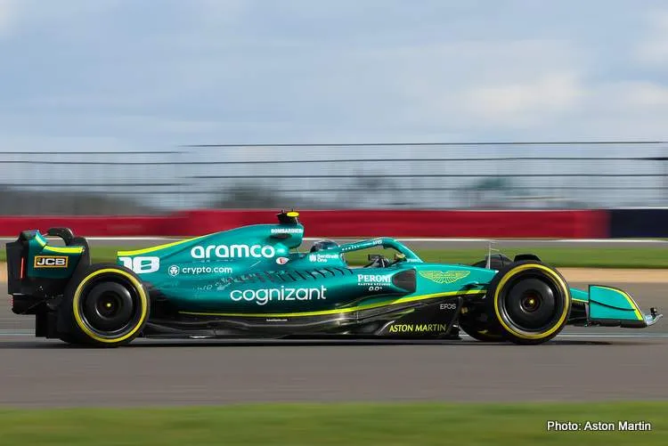 aston martin amr22 shake down 2 2022