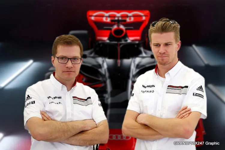 audi f1 car seidl hulkenberg
