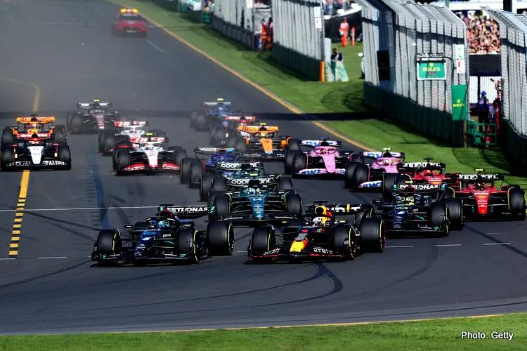 australian gp start f1 2023 getty