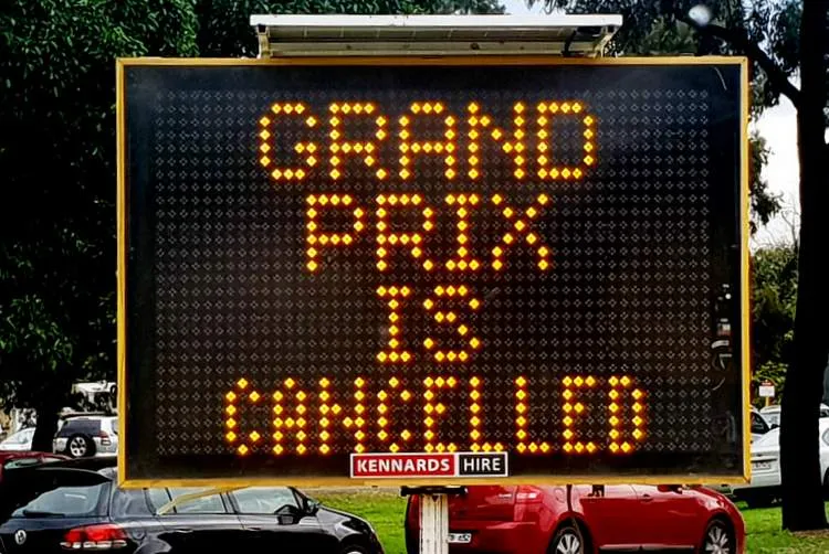 australian grand prix cancelled 1