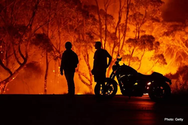 autralia fire motorcycle