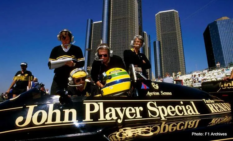 ayrton senna 1986 detroit