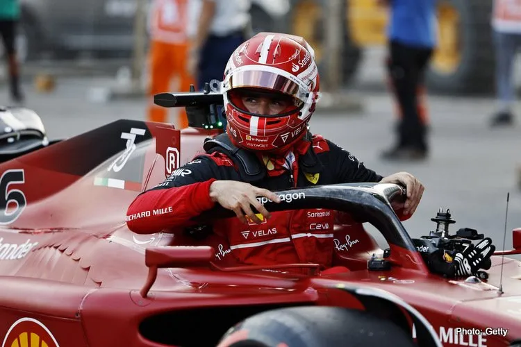 azerbaijan f1 gp auto racing leclerc