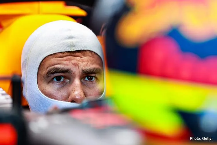 baku fp2 sergio perez red bull cockpit