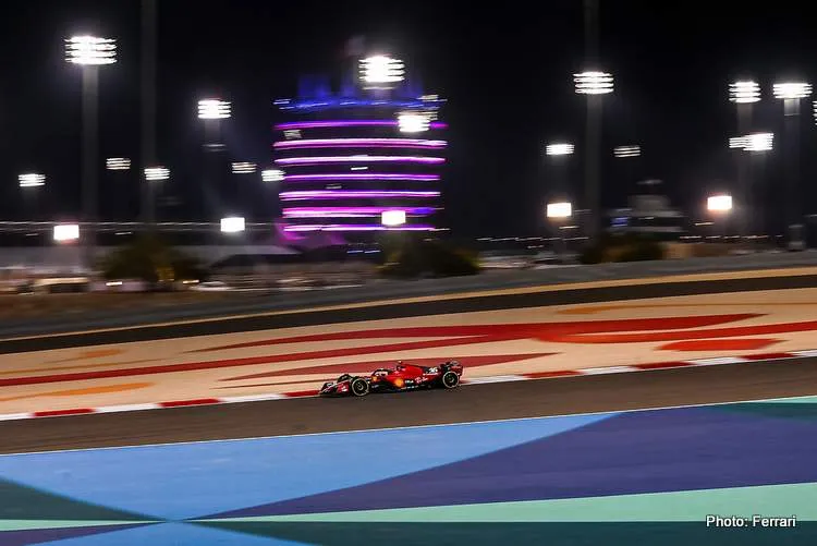 banrain testing ferrari