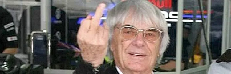 bernie ecclestone middle finger 2