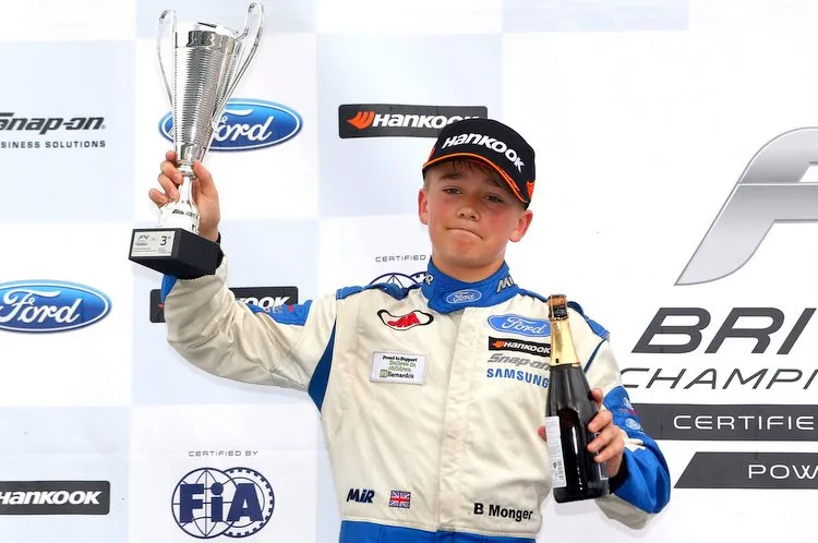 billy monger podium