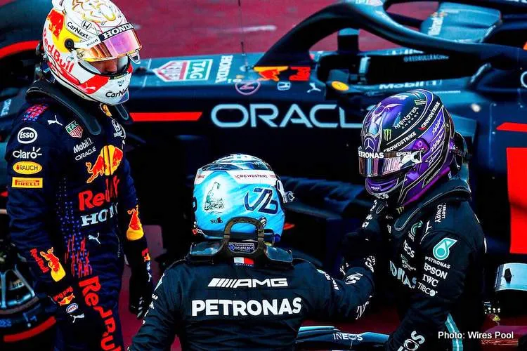 bottas hamilton verstappen barcelona 2021 qualifying