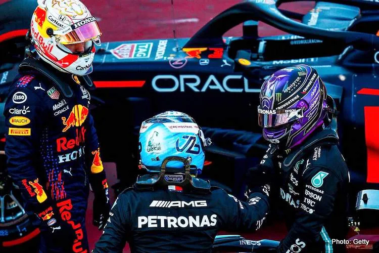 bottas hamilton verstappen barcelona 2021 qualifying