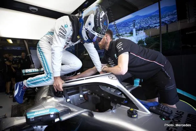 bottas hungary 2019 cockpit