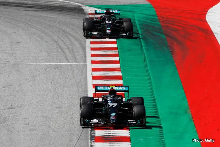 bottas leads hamilton austria
