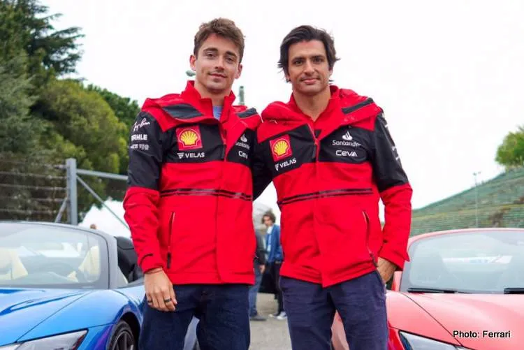 charles leclerc carlos sainz imola