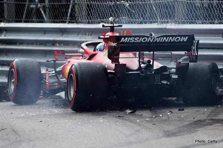 charles leclerc crash monaco 2021 qualifying