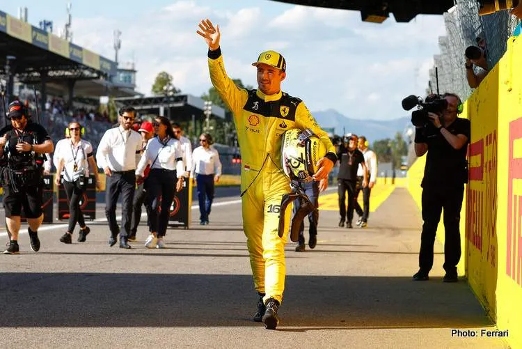 charles leclerc ferrari gp italien 2022 monza