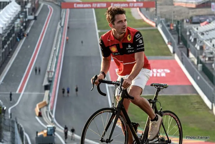 charles leclerc spa bicycle