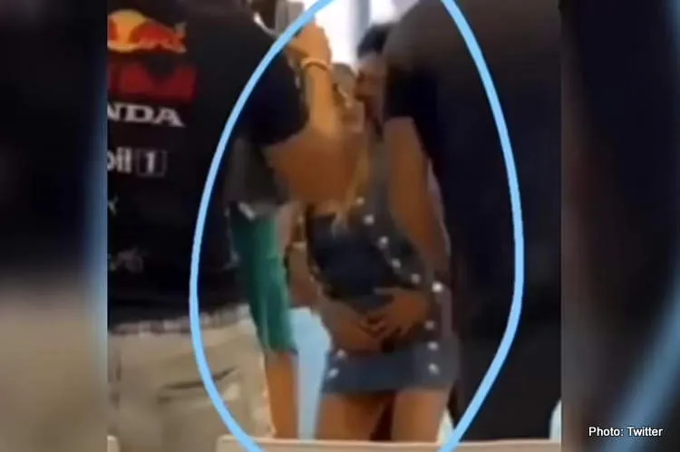 checo perez and unnamed woman
