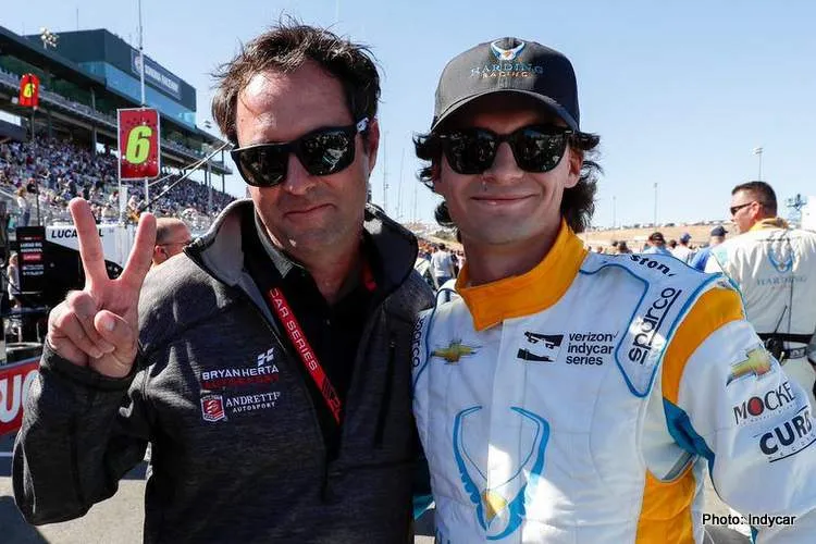 colton herta and father bryan hera