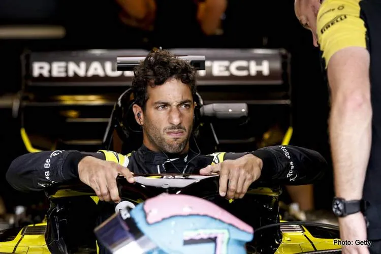 daniel ricciardo stank face angry pa