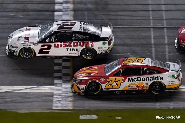 daytona 500 cindric wallace finish 2022