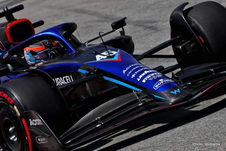 de vries williams barcelona fp1 2022
