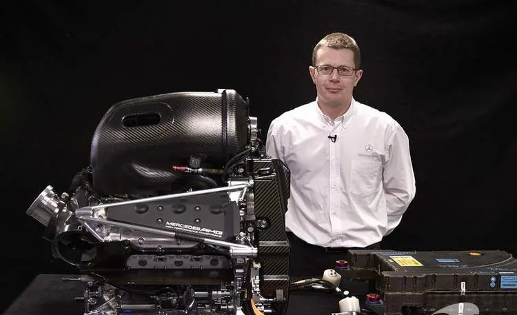 f1 mercedes amg f1 w06 engine 2016 andy cowell with the mercedes amg f1 w06 mercedes pu106