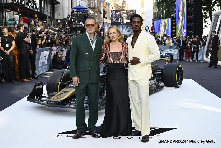 f1 movie europe debut brad pitt 2025