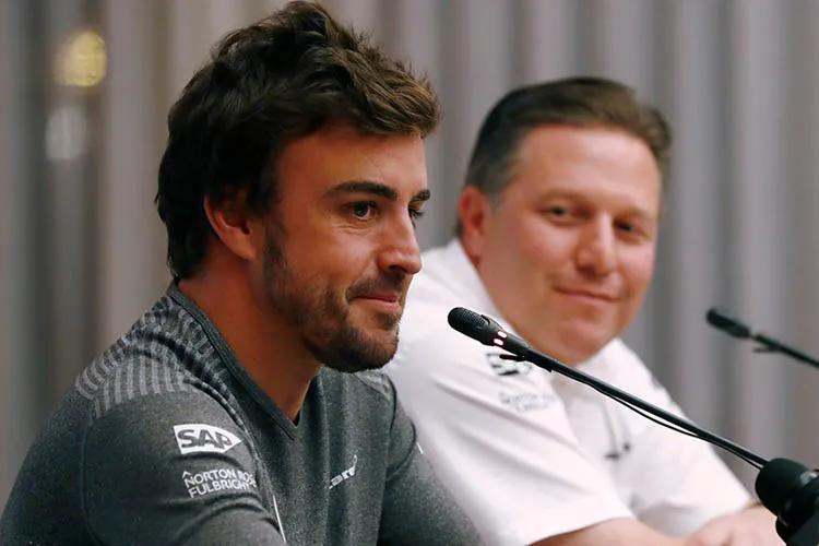 fernando alonso and zak brown