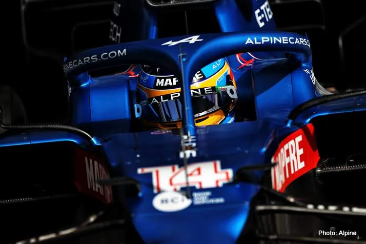 fernando alonso bahrain 2021 f1 testing alpine