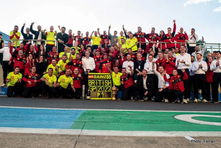 ferrari celebrations silverstone 2022