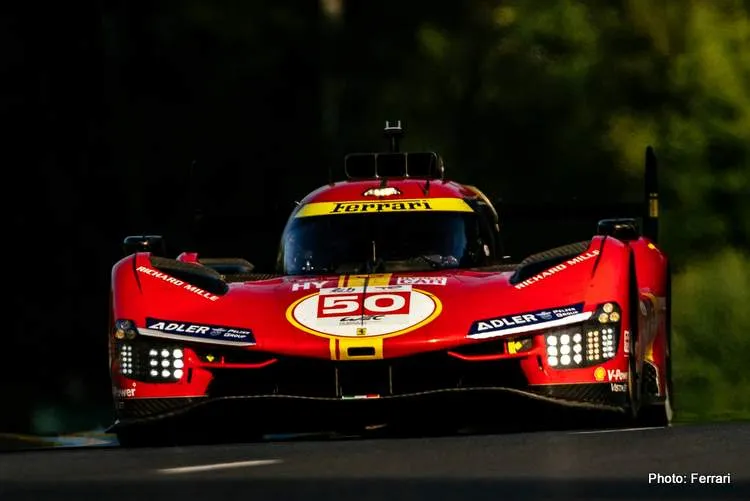 ferrari fuoco pole le mans