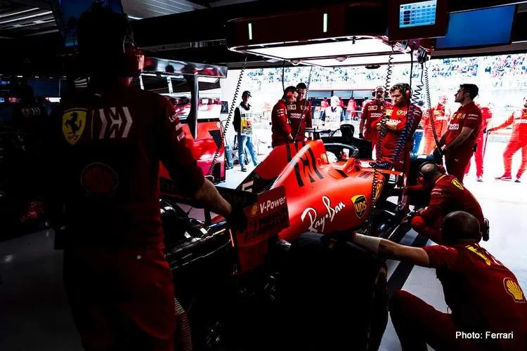 ferrari pit garage