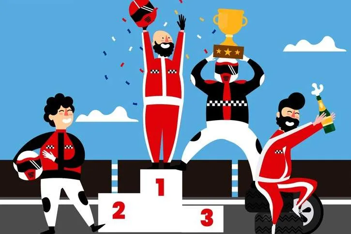 formula 1 racing character collection with flat design 23 2147880074