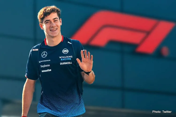franco colapinto f1 rookie monza italian gp williams 1