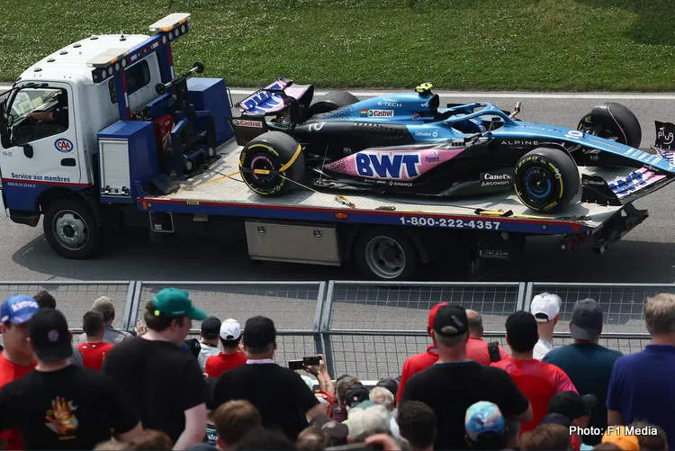 gasly car broken alopine f1 montreal