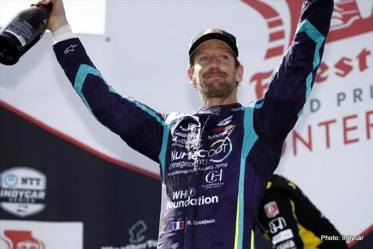grosjean podium laguna