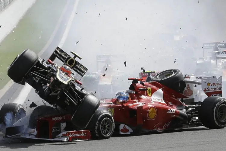 grosjean spa crash